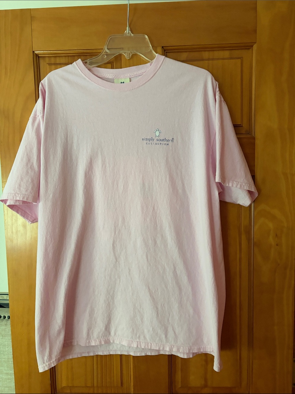 Simply Southern This is How We Roll pink short sleeve tee. Sz XL